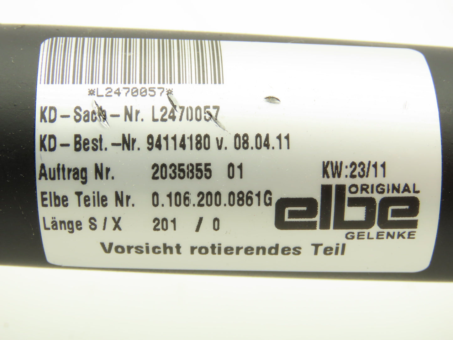 Elbe 0.106.200.0861G Universal Joint Double Cardan U-Joint 4-Bolt Flange 200mm