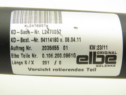 Elbe 0.106.200.0861G Universal Joint Double Cardan U-Joint 4-Bolt Flange 200mm