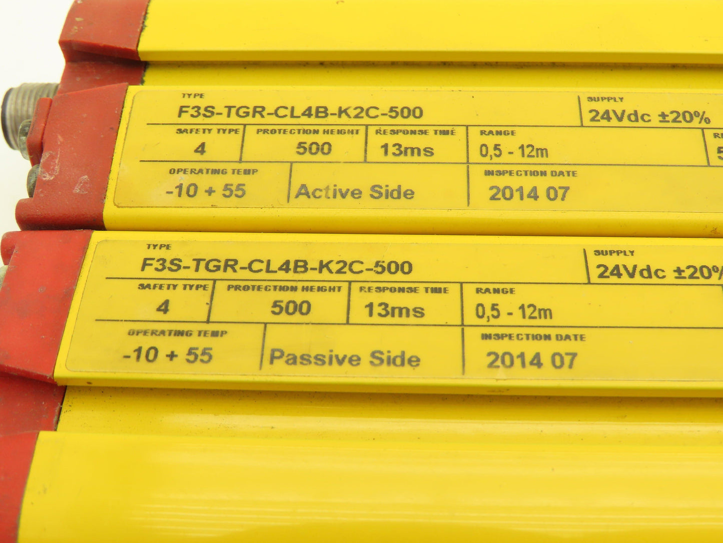 Omron F3S-TGR-CL4B-K2C-500 Hand Protection Safety Light Curtain Set 500mm