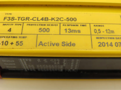 Omron F3S-TGR-CL4B-K2C-500 Hand Protection Safety Light Curtain Set 500mm