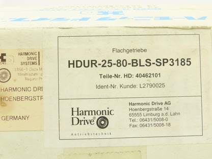 Harmonic Drive HDUR-25-80-BLS-SP3185 Reducer Gear Set 80:1 Ratio 15mm Shaft