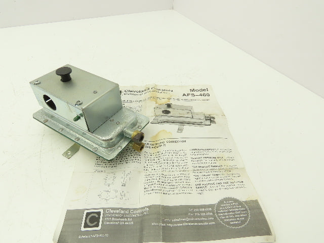 Cleveland Controls AFS-460 Adjstble Set Point Pressure Sensing Switch Man Reset