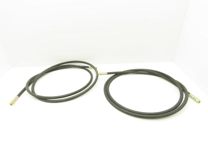 Manuli Harvester 2T 0.25" x 10' Hydraulic Hose 5000 PSI 1/8NPT Female Lot of 2