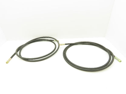 Manuli Harvester 2T 0.25" x 10' Hydraulic Hose 5000 PSI 1/8NPT Female Lot of 2