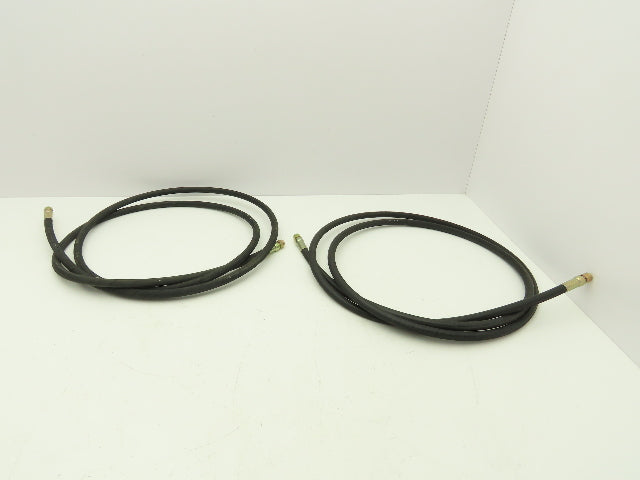 Manuli Harvester 2T 0.25" x 10' Hydraulic Hose 5000 PSI 1/8NPT Female Lot of 2