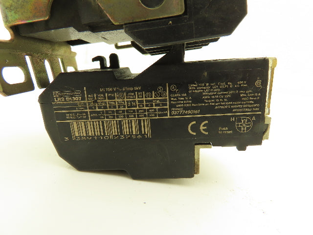 Cutler Hammer C25DND330 LR2D1307 Set of 3x 30A Contactors 1x Overload Relay