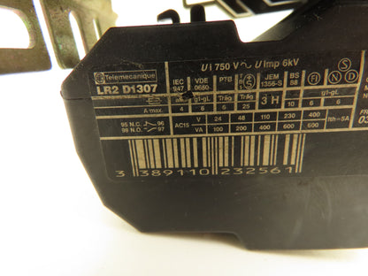 Cutler Hammer C25DND330 LR2D1307 Set of 3x 30A Contactors 1x Overload Relay