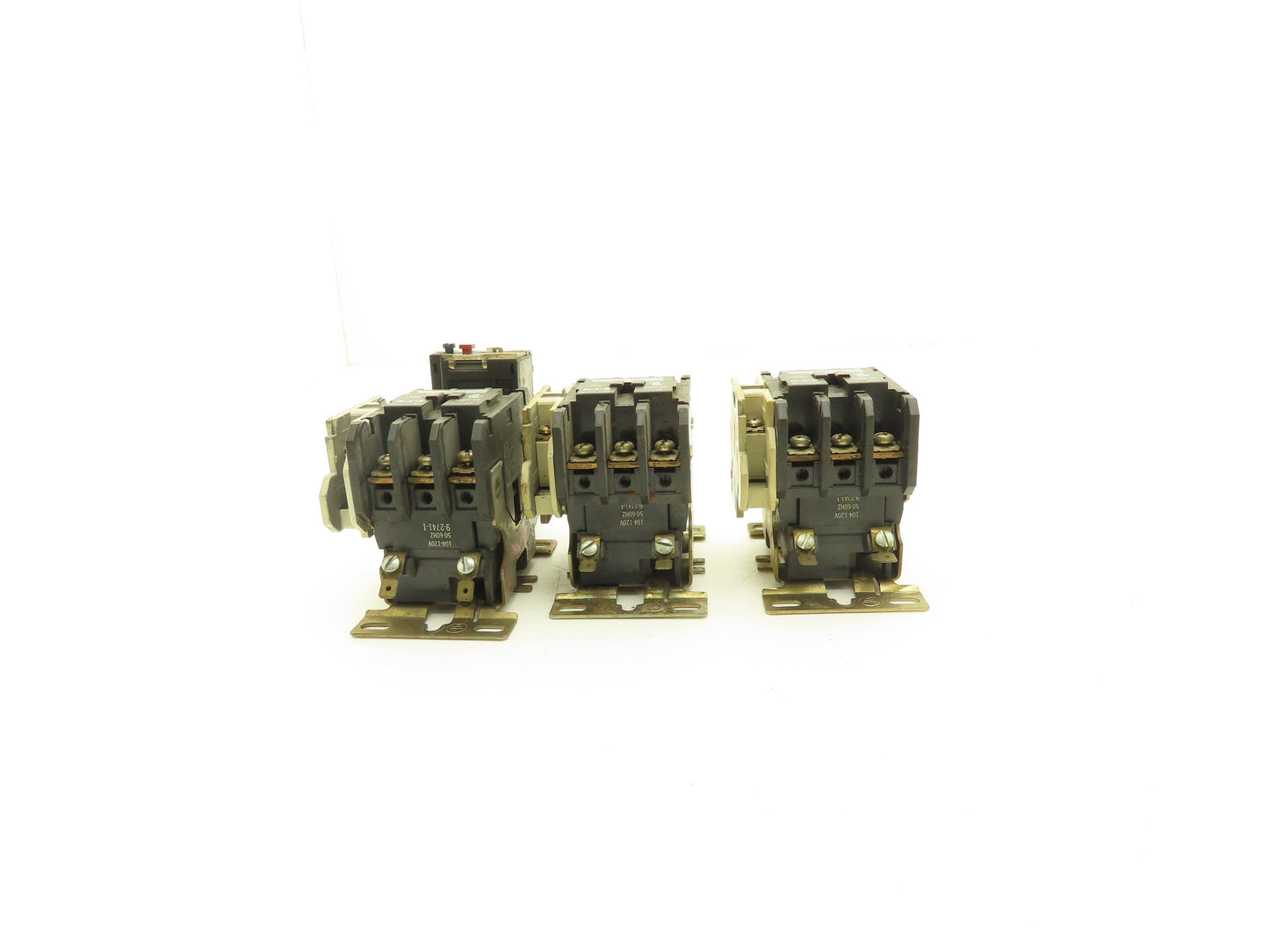 Cutler Hammer C25DND330 LR2D1307 Set of 3x 30A Contactors 1x Overload Relay