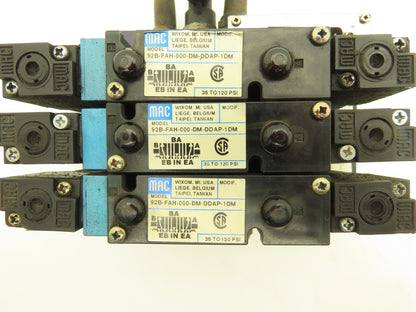 MAC MAConnect 3-Station Solenoid Valve Serial Manifold DeviceNet 24VDC 92 Series