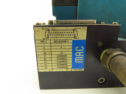 MAC MAConnect 3-Station Solenoid Valve Serial Manifold DeviceNet 24VDC 92 Series
