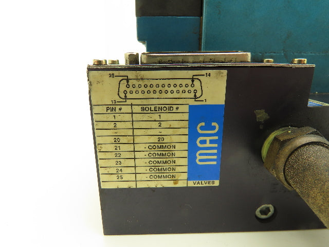 MAC MAConnect 3-Station Solenoid Valve Serial Manifold DeviceNet 24VDC 92 Series