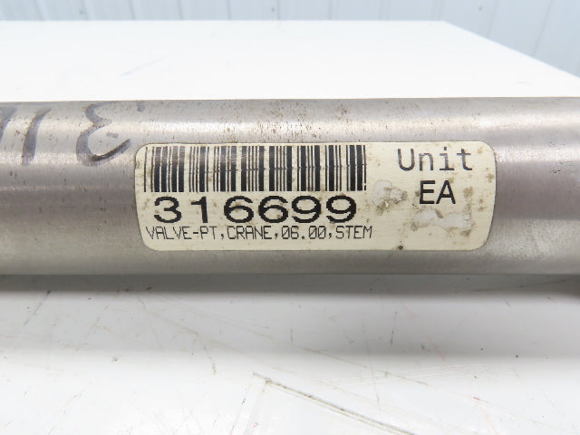 Crane 316699 Threaded Stem for 6" Gate Valve 1-7/8" x 32-1/2"L