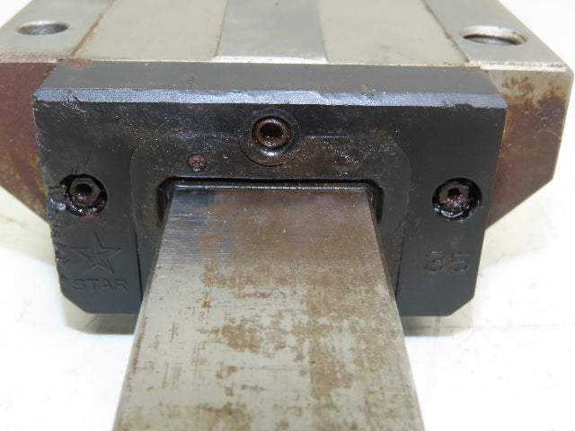 Star 35 Linear Bearing 2-Block LM Guide Rail 34mm x 670mm 26.6"L