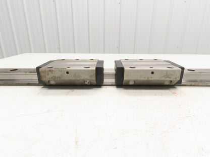 Star 35 Linear Bearing 2-Block LM Guide Rail 34mm x 670mm 26.6"L