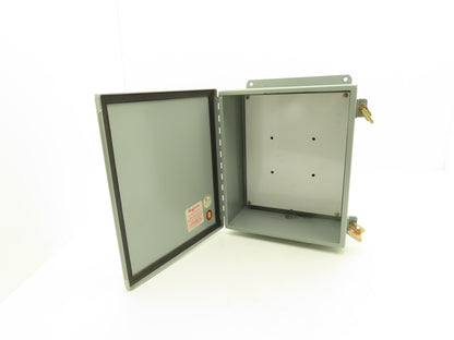 Hoffman 1210 Electrical Enclosure Control Panel with Backplate 12x10x4"