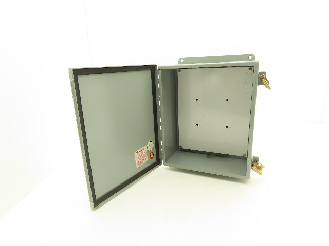 Hoffman 1210 Electrical Enclosure Control Panel with Backplate 12x10x4"