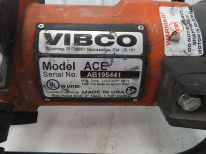 Vibco ACE Electric Concrete Vibrator 115V 8'L