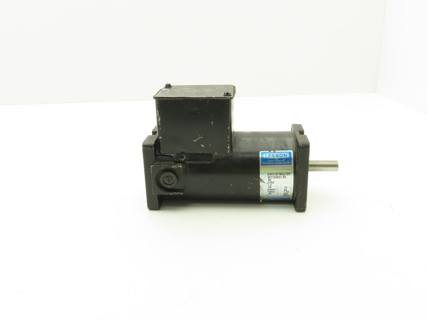 Leeson CM31D18NZ10F 90V DC Motor 1/8Hp 1.3A 1750 RPM 31 Frame TENV M1120027.00
