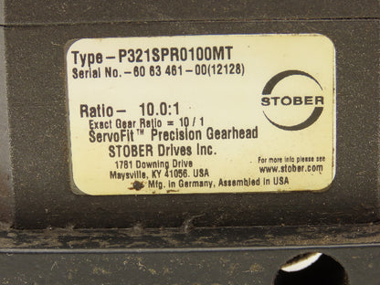 Stober P321SPR0100MT Servo Gearbox 10:1 Precision Gearhead Reducer ServoFit