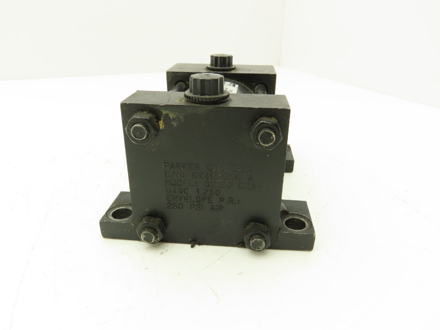 Parker Series 2A Pneumatic Air Cylinder 2.5" Bore 1.25" Stroke Foot Mount