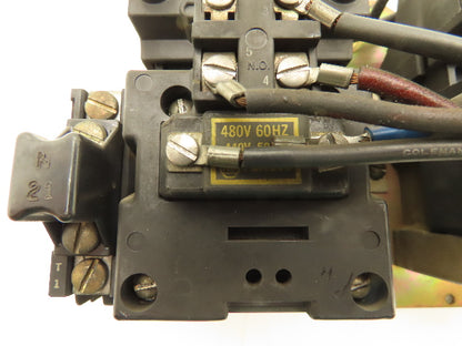 Allen Bradley 705-B0D46 NEMA Size 1 Reversing Motor Starter 3Ph 10HP 480V Coil