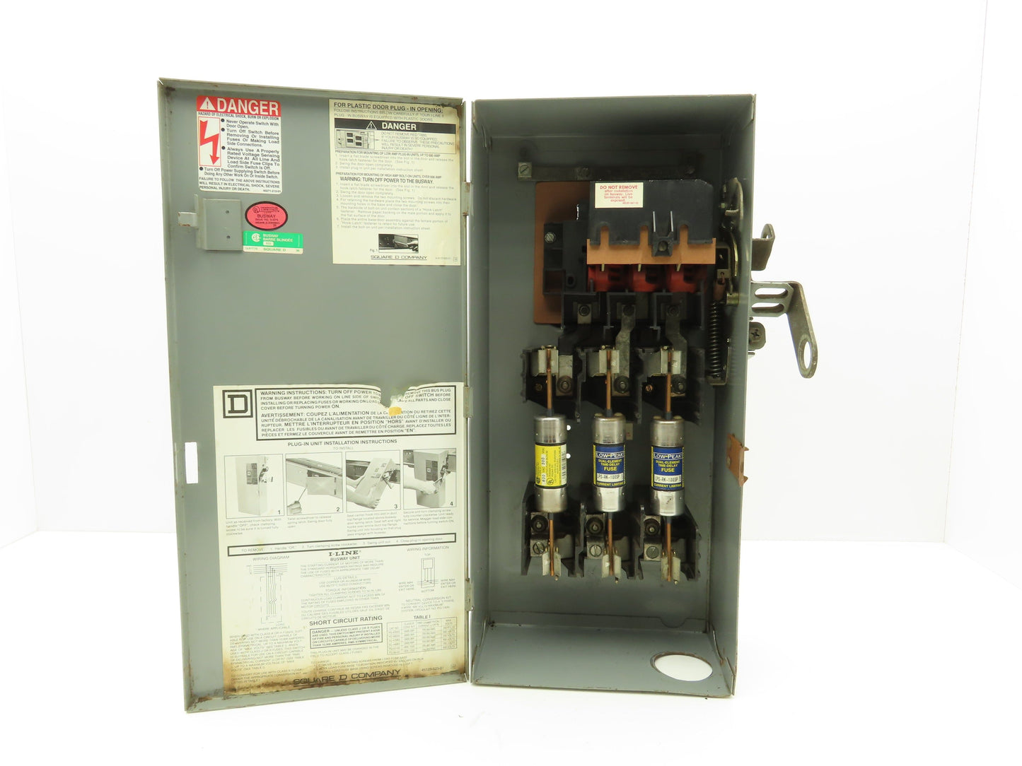 Square D PQ3610G I-Line Busway Unit 100A 480V 60HP 3 Pole 3Ph Fused