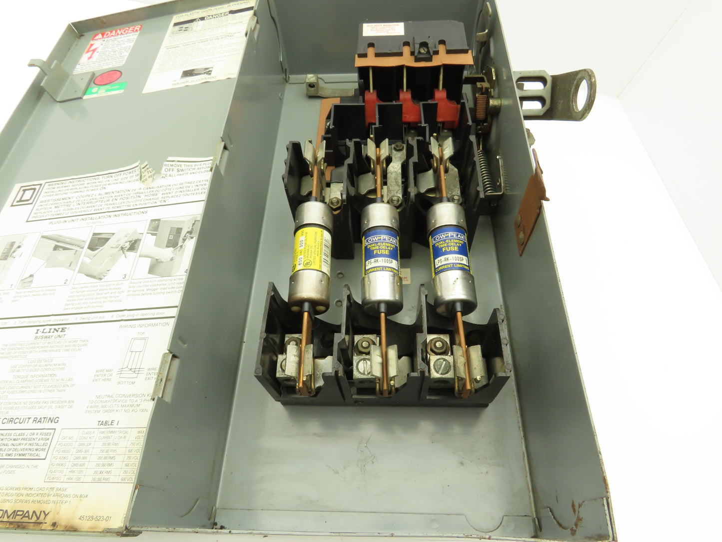 Square D PQ3610G I-Line Busway Unit 100A 480V 60HP 3 Pole 3Ph Fused