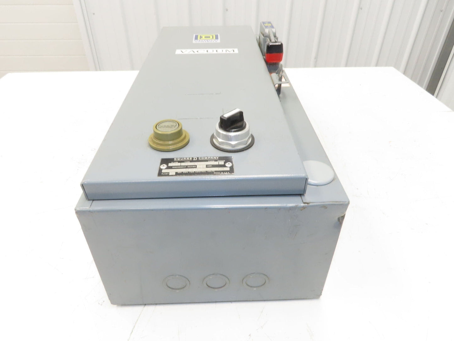 Square D 8538SBG13S Fusible Combination Starter 193-EEDB Heater Size 0 30A 3PH