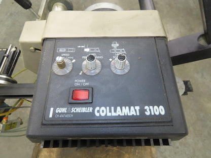 Guhl 3100 Collamat Label Applicator Adjustable Stand Air Blow 2.5" Wide Max