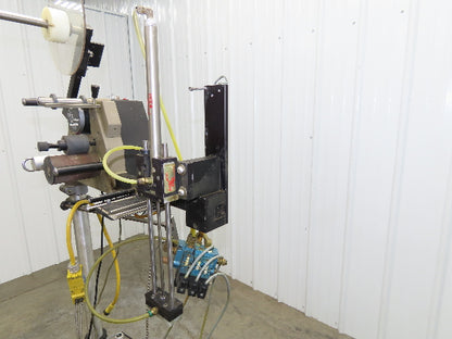 Guhl 3100 Collamat Label Applicator Adjustable Stand Air Blow 2.5" Wide Max