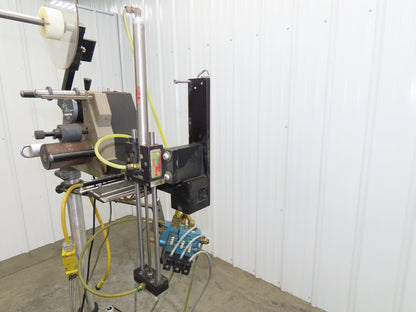 Guhl 3100 Collamat Label Applicator Adjustable Stand Air Blow 2.5" Wide Max