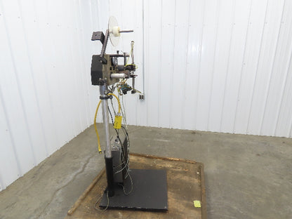 Guhl 3100 Collamat Label Applicator Adjustable Stand Air Blow 2.5" Wide Max