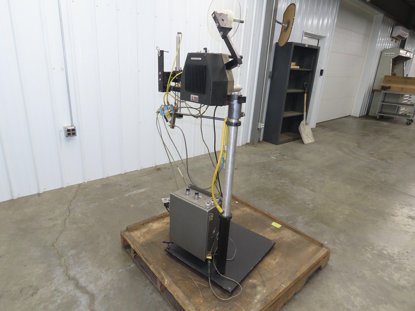 Guhl 3100 Collamat Label Applicator Adjustable Stand Air Blow 2.5" Wide Max