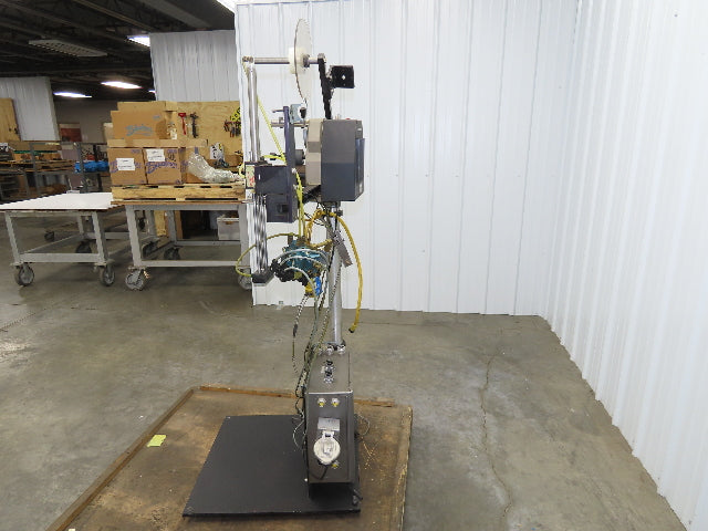 Guhl 3100 Collamat Label Applicator Adjustable Stand Air Blow 2.5" Wide Max