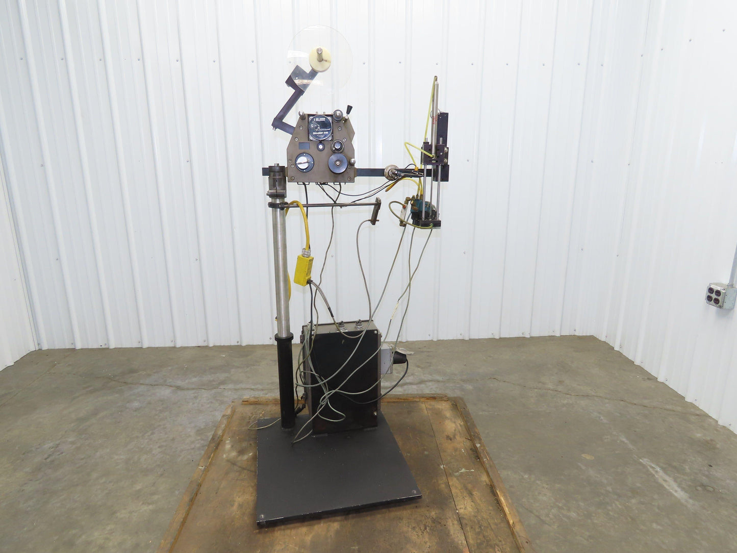 Guhl 3100 Collamat Label Applicator Adjustable Stand Air Blow 2.5" Wide Max