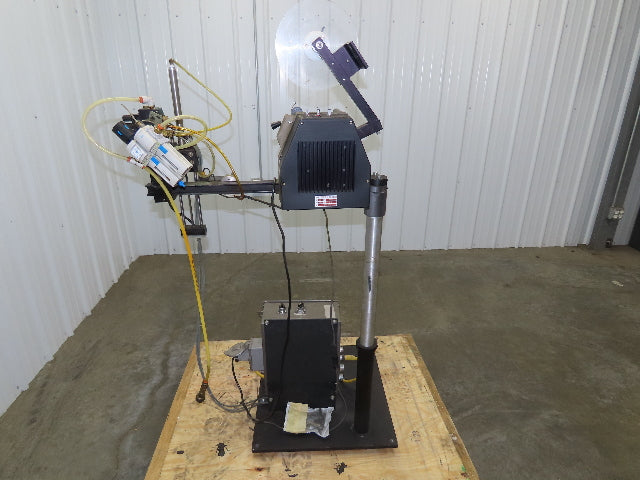 Guhl 3100 Collamat Label Applicator Adjustable Stand Air Blow 2.5" Wide Max