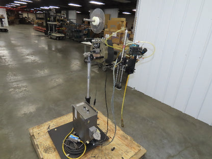 Guhl 3100 Collamat Label Applicator Adjustable Stand Air Blow 2.5" Wide Max