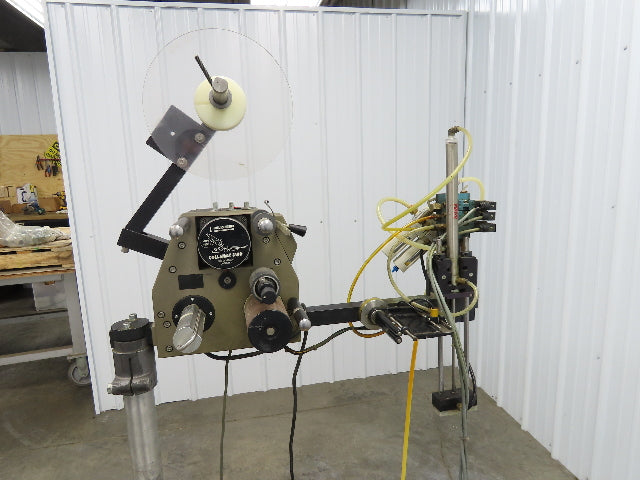 Guhl 3100 Collamat Label Applicator Adjustable Stand Air Blow 2.5" Wide Max