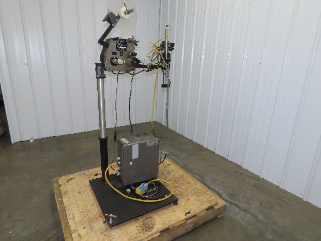 Guhl 3100 Collamat Label Applicator Adjustable Stand Air Blow 2.5" Wide Max