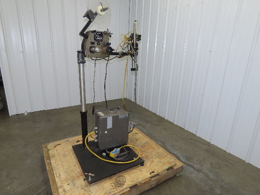 Guhl 3100 Collamat Label Applicator Adjustable Stand Air Blow 2.5" Wide Max