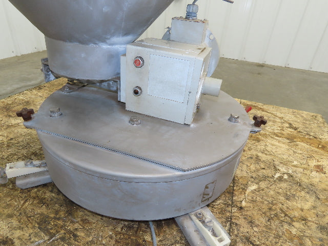 K Tron Twin Screw Feeder Unit Load Cell 20 Gallon Aluminum Hopper