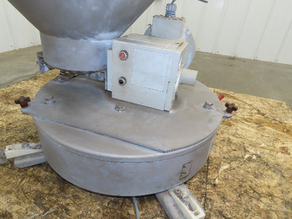 K Tron Twin Screw Feeder Unit Load Cell 20 Gallon Aluminum Hopper