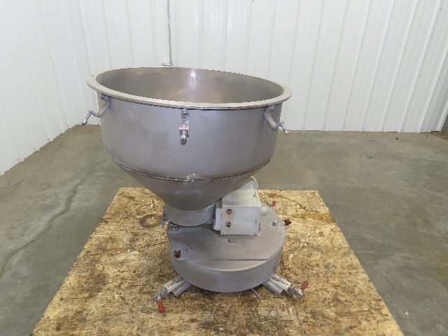 K Tron Twin Screw Feeder Unit Load Cell 20 Gallon Aluminum Hopper