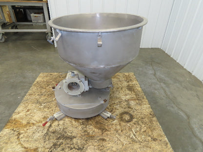 K Tron Twin Screw Feeder Unit Load Cell 20 Gallon Aluminum Hopper