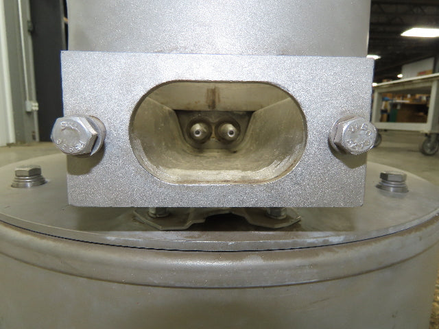 K Tron Twin Screw Feeder Unit Load Cell 20 Gallon Aluminum Hopper