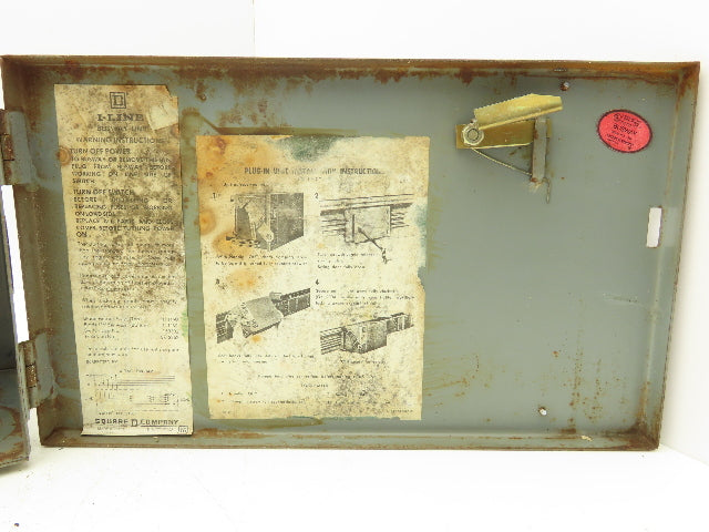 Square D PQ3606G Ser 1 Busway Switch Fusebox 30HP 60A 3 Pole Rusty but Solid