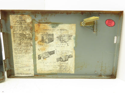 Square D PQ3606G Ser 1 Busway Switch Fusebox 30HP 60A 3 Pole Rusty but Solid