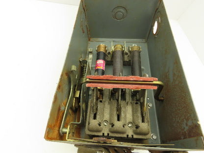 Square D PQ3606G Ser 1 Busway Switch Fusebox 30HP 60A 3 Pole Rusty but Solid