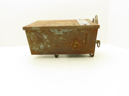 Square D PQ3606G Ser 1 Busway Switch Fusebox 30HP 60A 3 Pole Rusty but Solid