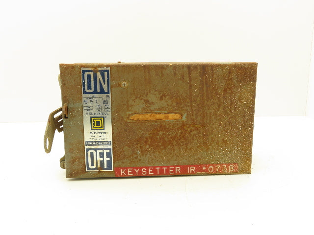 Square D PQ3606G Ser 1 Busway Switch Fusebox 30HP 60A 3 Pole Rusty but Solid